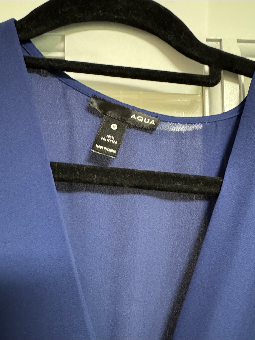 Aqua Deep Navy V-Neck Short Sleeve Jumpsuit - Picture 6 of 9